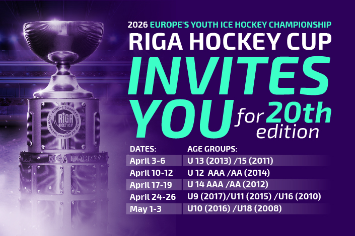 Welcome to the 2026 Riga Hockey Cup – Europe’s Youth Ice Hockey Championship!